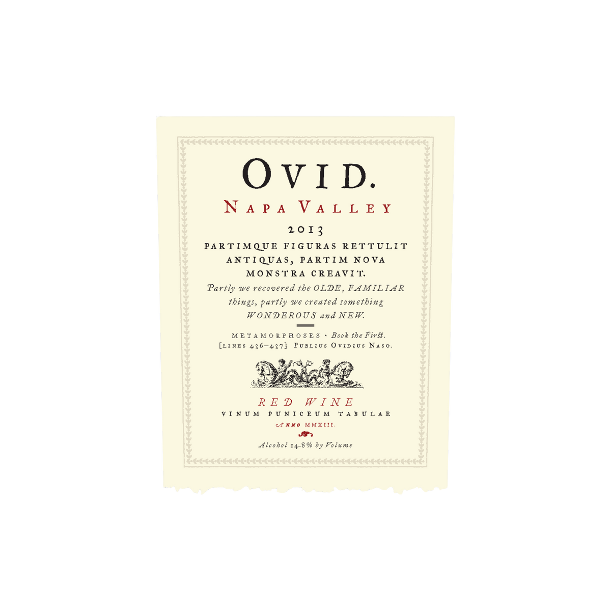 2013  OVID Napa Valley Wine Label