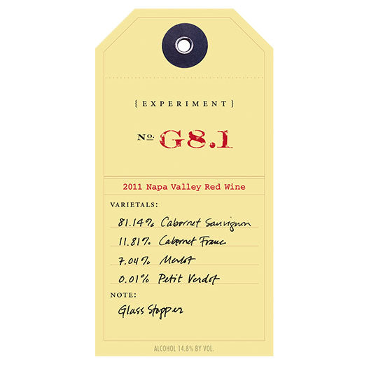 2011 Red Experiment G8.1 750ML