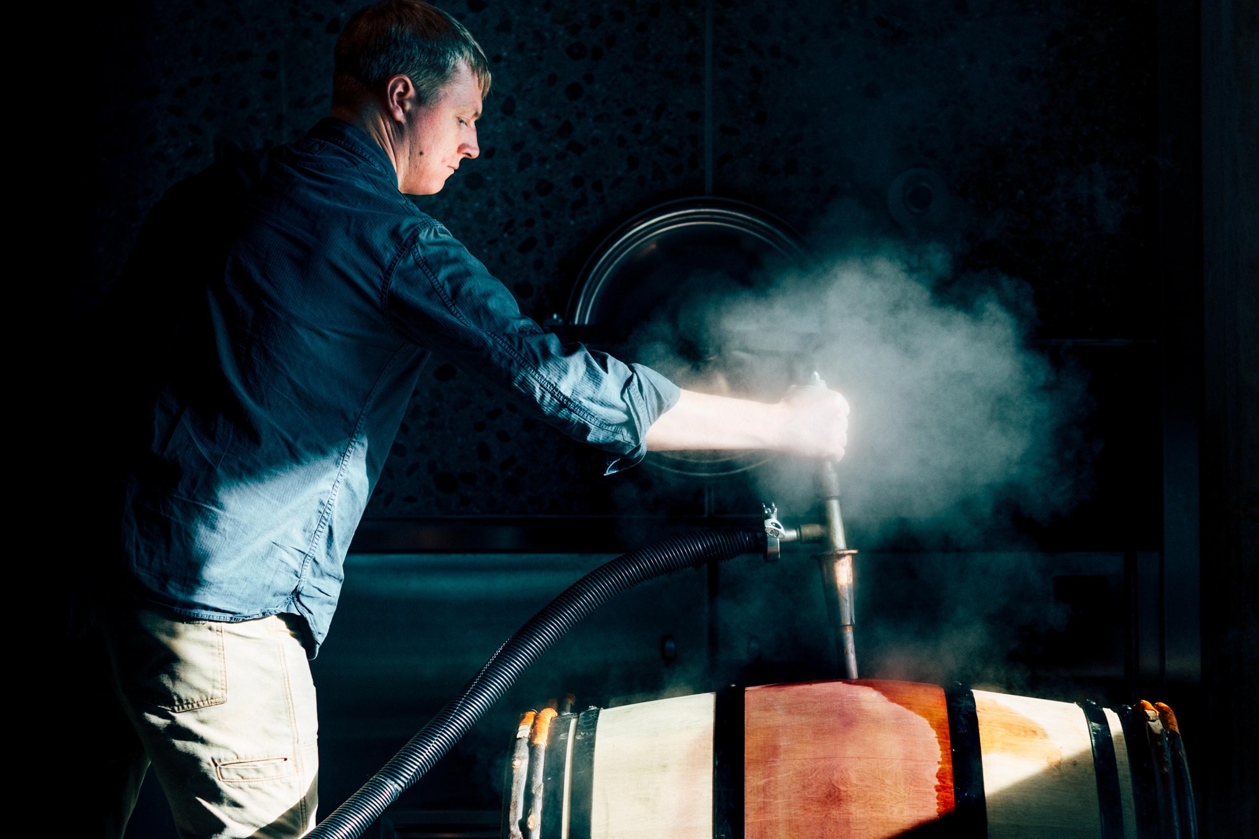 Austin Peterson steaming a barrel